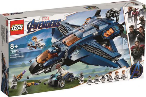 LEGO Bouwstenen 0000-1000 Marvel Avengers: Endgame Ultieme Quinjet (76126) — 815 stukjes, huren vanaf €5,00/week