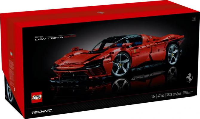 LEGO Bouwstenen 3000-4000 Technic Ferrari Daytona SP3 (42143) — 3.778 stukjes, huren vanaf €13,75/week