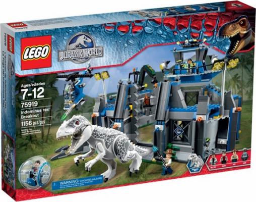 LEGO Bouwstenen 1000-2000 Jurassic World Uitbraak van Indominus rex (75919) — 1.156 stukjes, huren vanaf €5,75/week