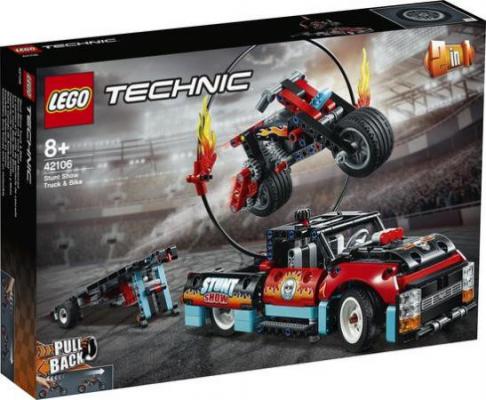 LEGO Bouwstenen 0000-1000 Technic Truck en Motor voor Stuntshow - 42106B (42106B) — 610 stukjes, huren vanaf €3,75/week