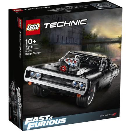 LEGO Bouwstenen 1000-2000 Technic Doms Dodge Charger - 42111F (42111F) — 1.077 stukjes, huren vanaf €5,50/week