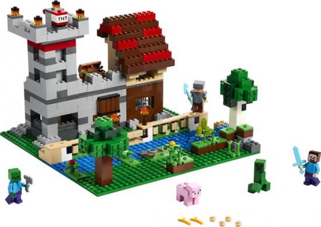 LEGO Bouwstenen 0000-1000 Minecraft The Crafting Box 3.0 - 21161A (21161A) — 549 stukjes, huren vanaf €4,75/week