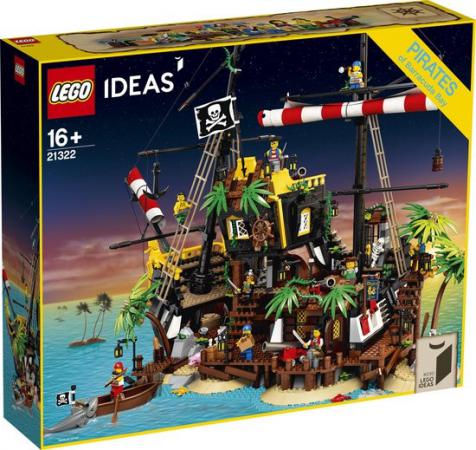 LEGO Bouwstenen 2000-3000 Ideas Piraten van Barracuda Baai - 21322D (21322D) — 2.498 stukjes, huren vanaf €11,75/week