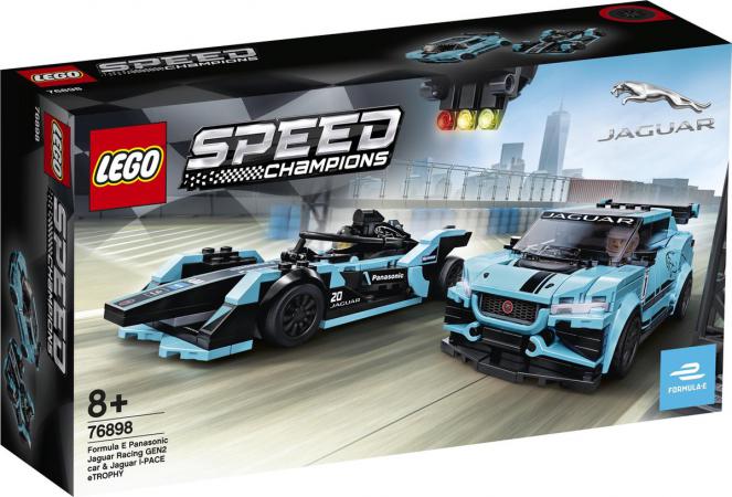 LEGO Bouwstenen 0000-1000 Speed Champions Formula E Panasonic Jaguar Racing GEN2 Car Jaguar I-PACE eTROPHY (76898) — 557 stukjes, huren vanaf €3,75/week