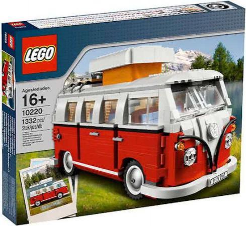 LEGO Bouwstenen 1000-2000 Volkswagen T1 Camper - 10220B (10220B) — 1.330 stukjes, huren vanaf €5,75/week