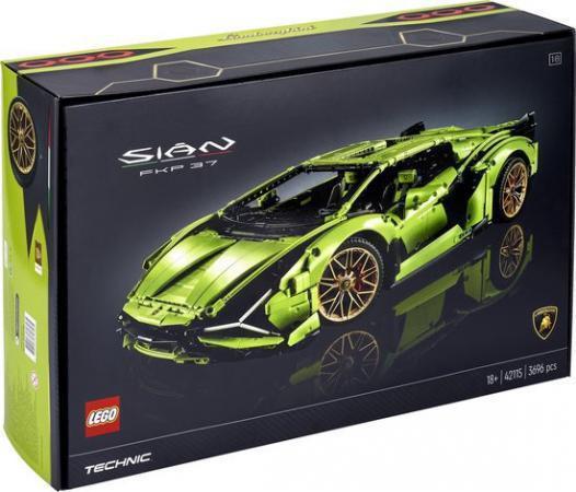 LEGO Bouwstenen 3000-4000 Technic Lamborghini Sian FKP 37 - 42115O (42115O) — 3.696 stukjes, huren vanaf €11,75/week