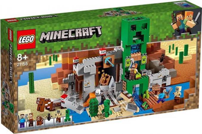 LEGO Bouwstenen 0000-1000 Minecraft De Creeper Mijn - 21155F (21155F) — 821 stukjes, huren vanaf €4,75/week