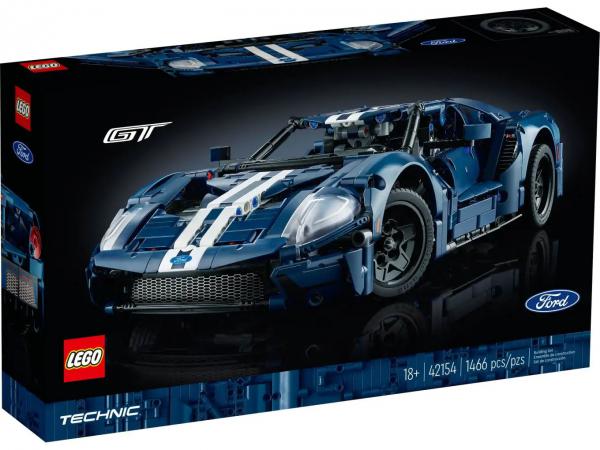 LEGO Bouwstenen 1000-2000 Technic 2022 Ford GT Auto - 42154D (42154D) — 1.466 stukjes, huren vanaf €9,25/week