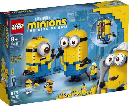 LEGO Bouwstenen 0000-1000 Minions Minions-figuren van Stenen en hun Schuilplaats (75551) — 858 stukjes, huren vanaf €4,00/week